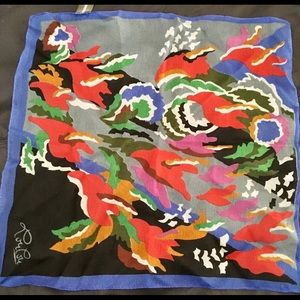 Authentic Cacharel Paris Art Print Vintage Hanky