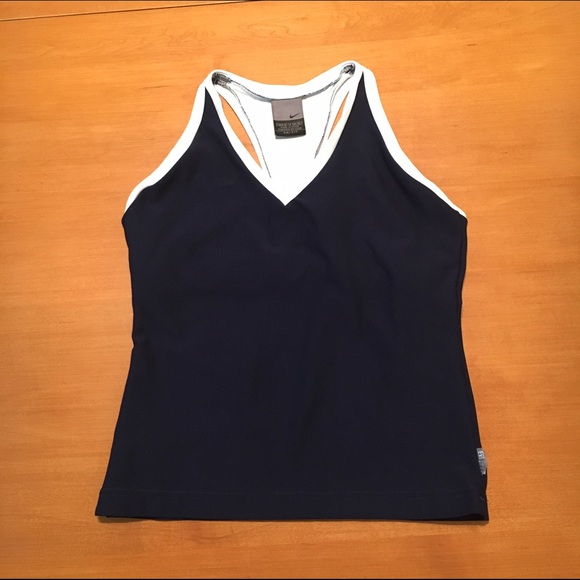 Nike Tops - Navy t back Nike dri-fit tank