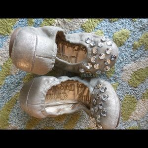 Juicy Couture Ballet Flats with bling! Size 7