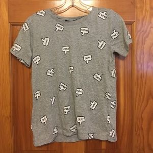 Tumblr gray t-shirt