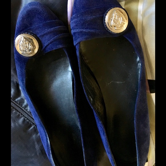 Authentic Vintage Navy Suede Gucci Flat Driving - Picture 4 of 7