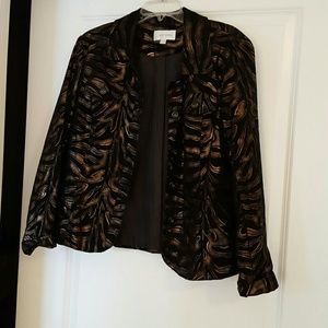Black gold embellished jacket