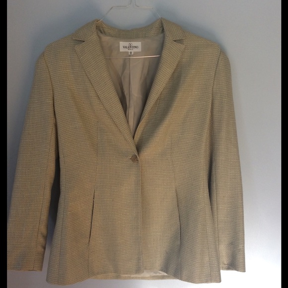 Valentino Jackets & Blazers - VALENTINO Tan Blazer Size 44/10