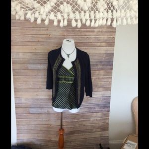 J. Crew camisole and cardigan set