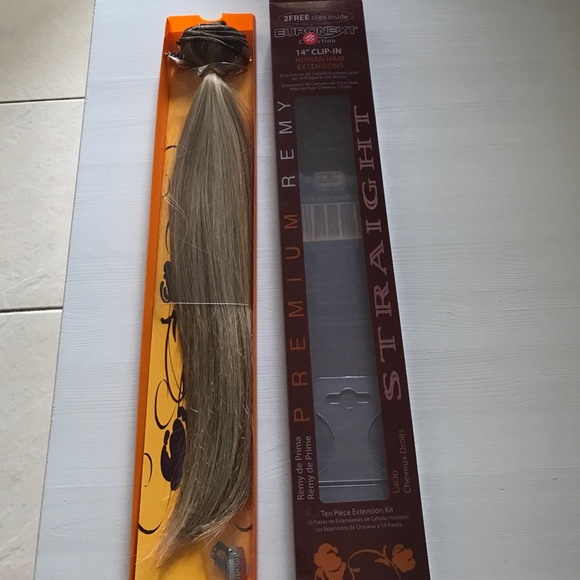 Brand new 14" clip in straight hair extensions
