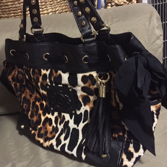 ‼️SOLD‼️ Juicy Couture Daydreamer Tote Leopard Satchel - Picture 4 of 4