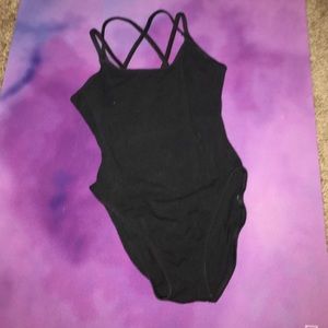 LAST CHANCE Black Capezio Bodysuit Leotard