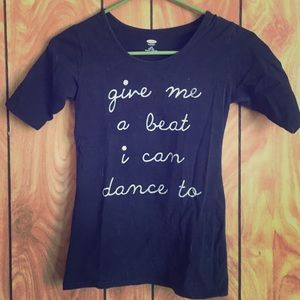 Girls size L 10-12 old navy. "Give me a beat."