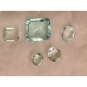 Natural Blue Topaz Mixed Faceted Gems 8 Carats