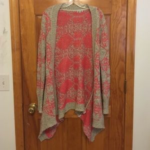 Cream & pink cardigan