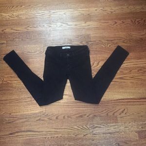 Black/grey wash hollister denim skinny pant