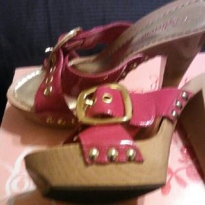 Fuschia heels