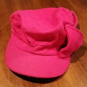 Hot Pink Hat with Bow Detail