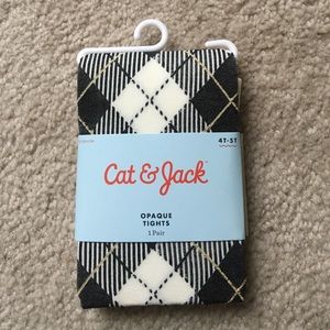 Cat & Jack Opaque Tights 1 pair 4T-5T