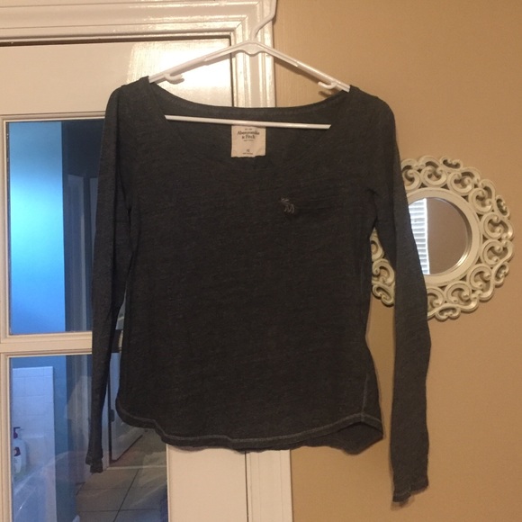 Grey A/F crop top