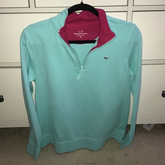 Aqua Blue Vineyard Vines Pullover/Shep Shirt