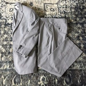 Banana republic light gray suit- tailored