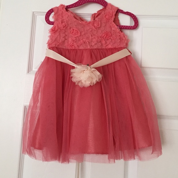 Coral party dress