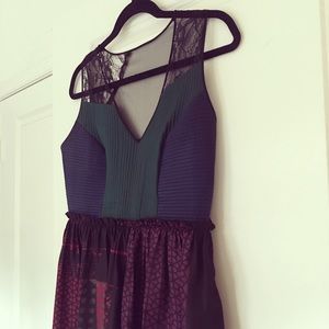 Anthropology Multi Colored Silk Dress