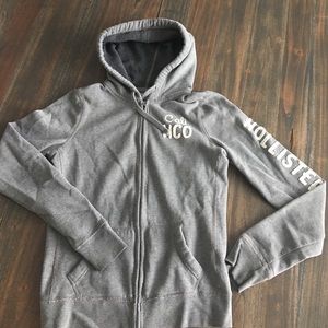 Girls Hollister sweatshirt zip up
