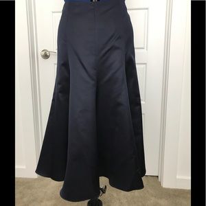 Ralph Lauren Navy Silk Skirt NWOT Sz 6