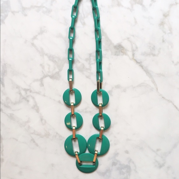 Teal and Silver Necklace - Picture 2 of 2