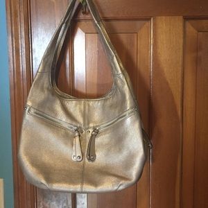 Tignanello metallic hobo purse