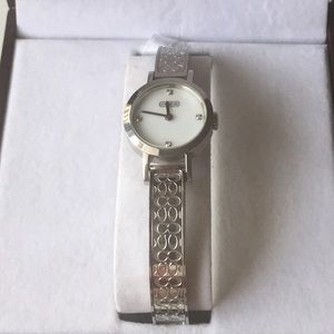 GUC Silver Coach Bracelet Watch