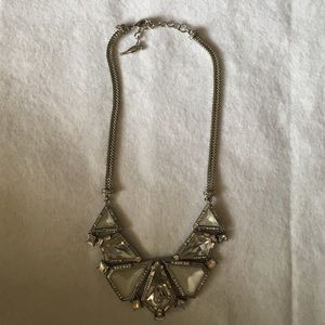 Silver and White Necklace