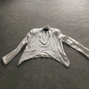BCBG MAXAZRIA white blazer with shoulder pads