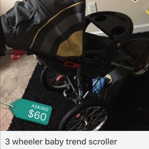 3 wheels baby trend scroller