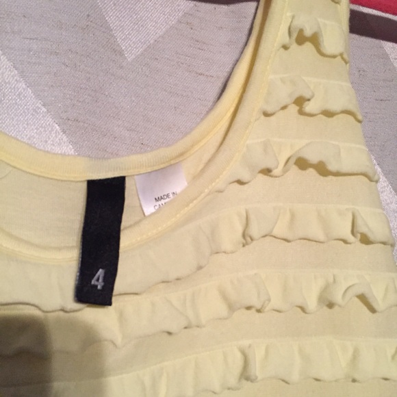 Yellow Ruffle Dress - Picture 2 of 3