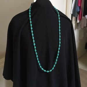 Greenish turquoise & gold necklace