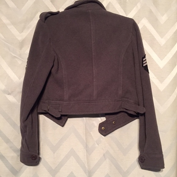 Cropped Wool Military Jacket - Picture 3 of 4