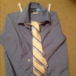 3t boys blue and tan dress suit