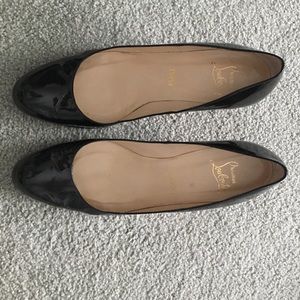 Dark brown patten Christian Louboutin