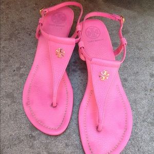 Tory Burch BRITTON Demi cork wedges sz 10