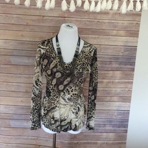 Cute animal print top