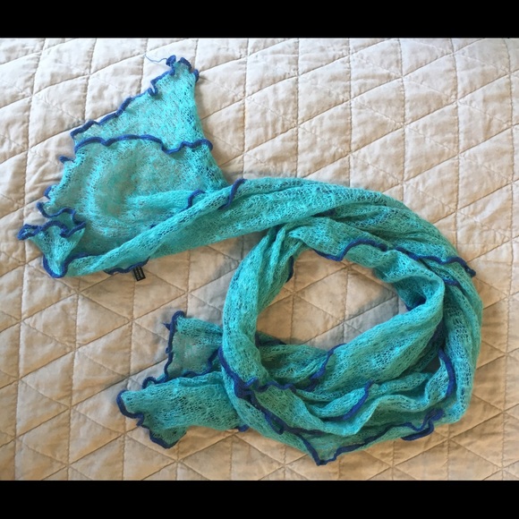 Mohair blend knit Scarf
