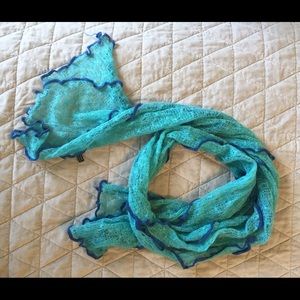 Mohair blend knit Scarf