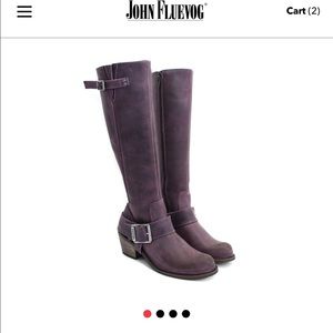 John Fluevog purple boots