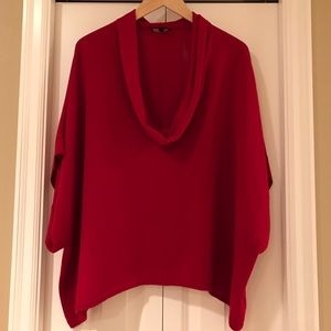 Eileen Fisher red dolman sweater medium large