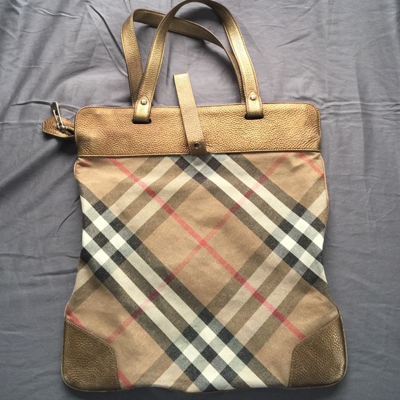 Burberry Glitter Check Tote