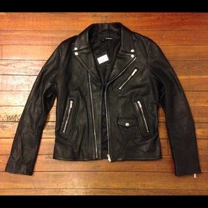 The Kooples Leather Biker Jacket