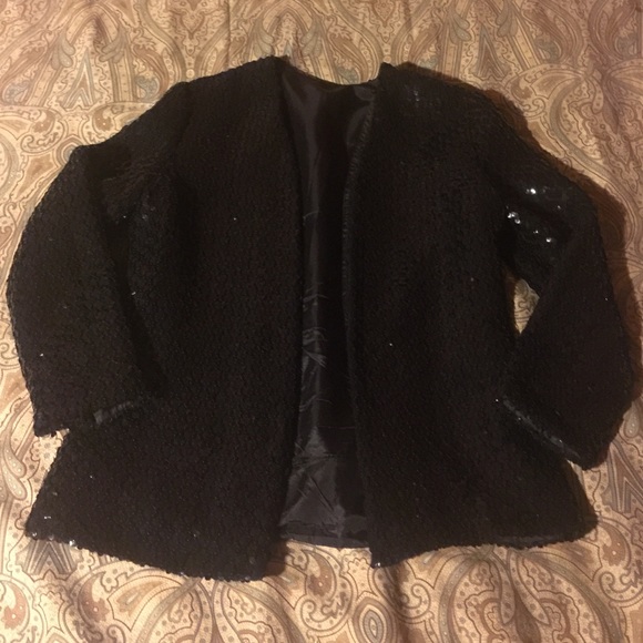 Sequined black blazer