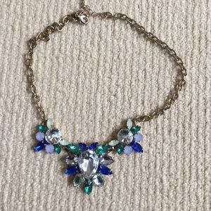 Jcrew royal blue statement necklace