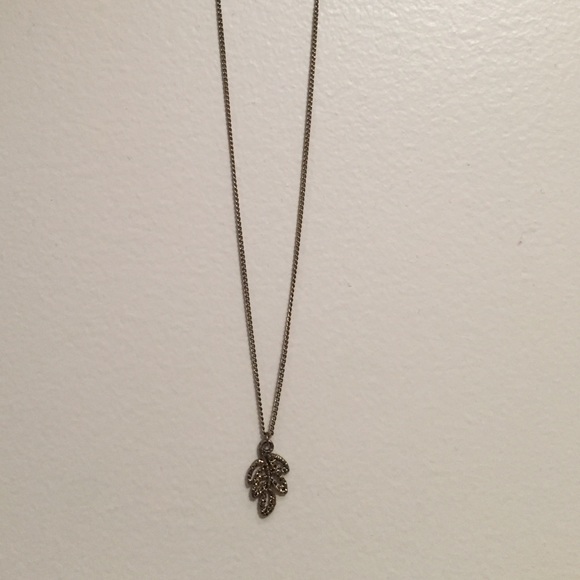 Bronze leaf necklace