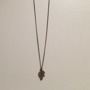 Bronze leaf necklace