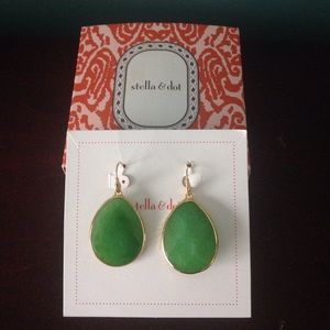 Stella & Dot serenity stone drop earrings
