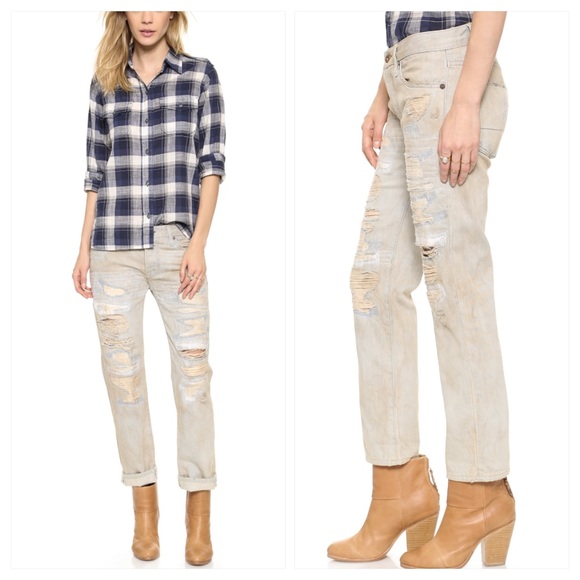 NSF Free People Beck Distressed Jeans